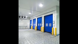 DYNACO flexible high speed roll up doors for cold storage
