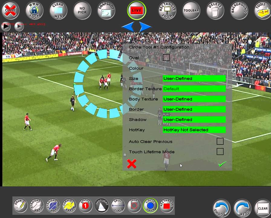 Point-HD Trainer Telestrator Circle Tool