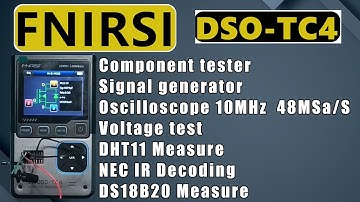 Fnirsi DSO TC4 oscilloscope 3in1 detailed hardcore test // review
