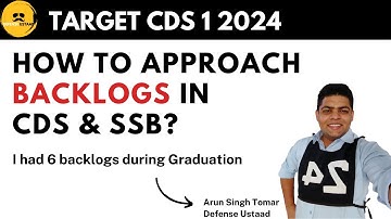 Strategy To Approach Backlogs & Gaps In CDS & SSB | Target CDS 1 2024