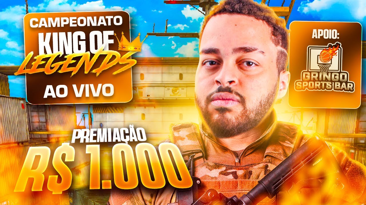 CAMPEONATO DE X1!! 1K EM JOGO! KING OF LEGENDS #1 BY GRINGO SPORTS BAR! !livepix