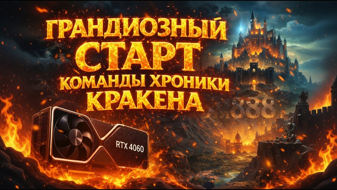 СКОРО НОВЫЙ СТАРТ команды канала Хроники Кракена. 888 сервер жди нас !