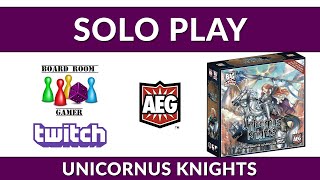 Solo Play Monday - Unicornus Knights by AEG - Let's Retake the Kingdom!