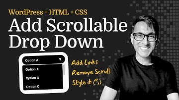 Scrollable Dropdown with Links - HTML