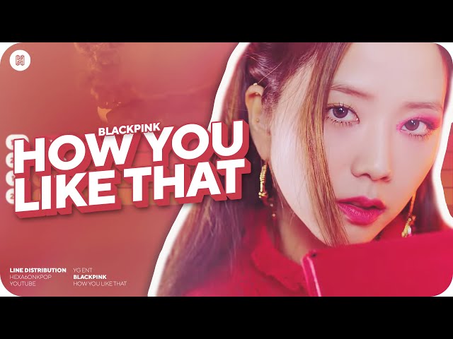 BLACKPINK - How You Like That Line Distribution (Color Coded) | 블랙핑크 class=