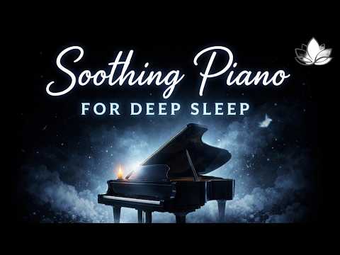 Soothing Piano 🎹 , For Deep Sleep, 5 Hours Black Screen 🎵🍀🎄 4K