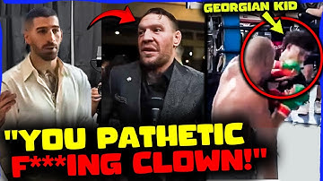 Ilia Topuria RUNS INTO Conor McGregor, GOES CRAZY On Him After BRAWLING with Young Georgian Fan!