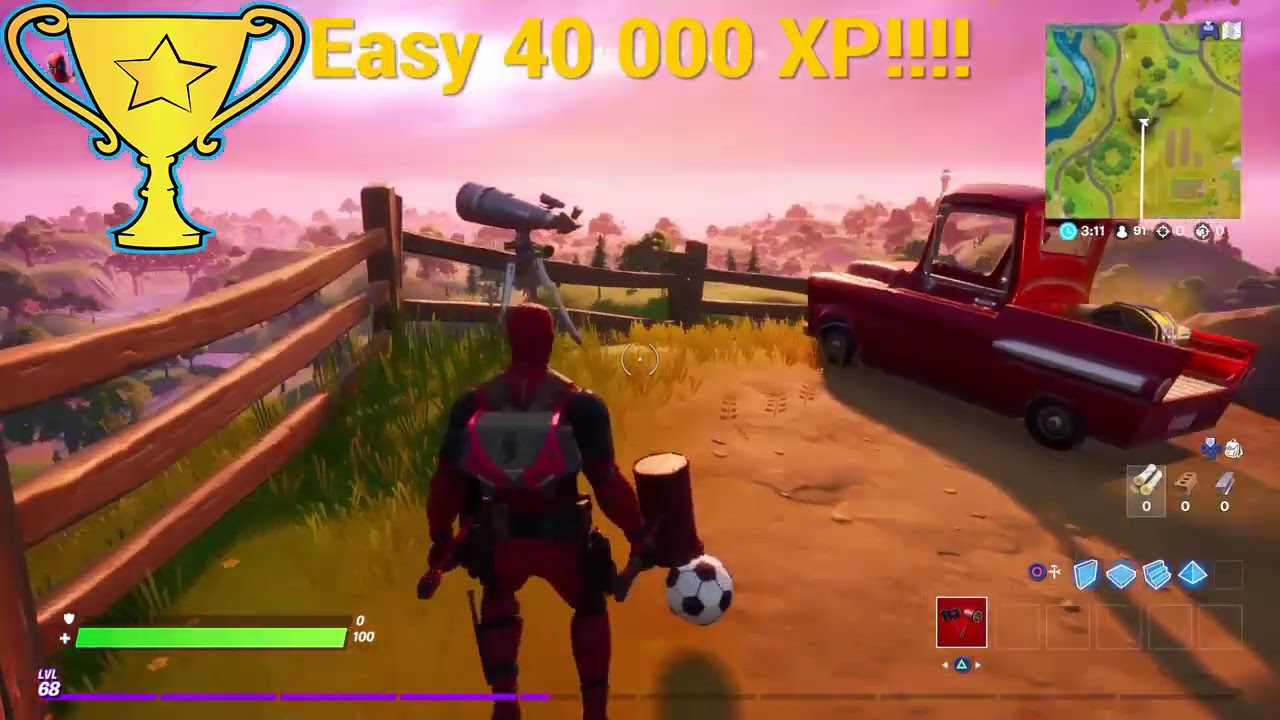 Kick a soccer ball 100 meters in Fortnite S2C2 BATTLE ROYALE YouTube