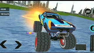 Monster Truck Mega Ramp Stunts - Game Balap Truk Ekstrim screenshot 2
