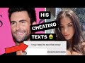 Adam Levine Is Trash - READING HIS CHEATING TEXTS