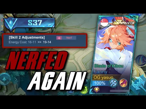 FANNY GOT NERFED AGAIN!! THIS WILL END FANNY’S PRIME | NEW SEASON 37 RANK GAMEPLAY | MLBB