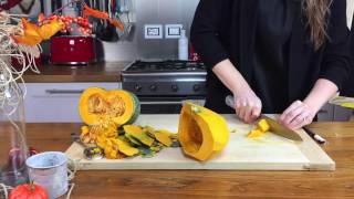 How to Cut a Kabocha Squash (Japanese Pumpkin) in 4 Easy Steps!
