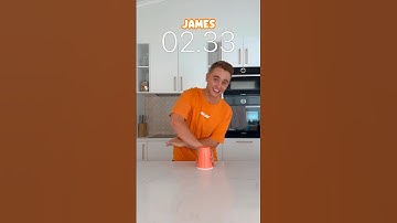 SEEING HOW FAST WE CAN DO THE CUP SONG! 😅🎶 #shorts