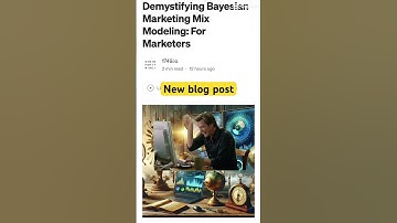 Demystifying Bayesian Marketing Mix Modeling for Marketers #pymc  #marketing #bayesian #1749 #mmm