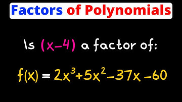 Determine if a Binomial is a Factor of a Polynomial | Eat Pi