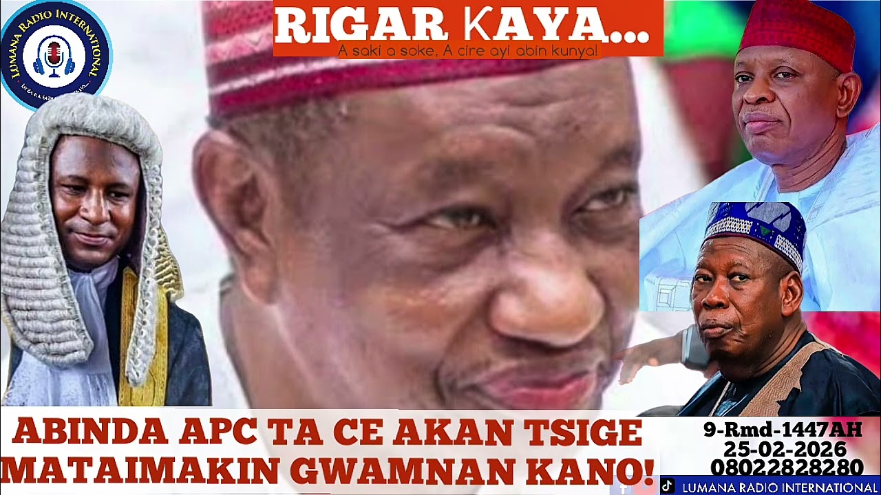 BATUN TSIGE MATAIMAKIN GWAMNAN KANO DA ABINDA APC TA CE AKAI...! - Yakubu Musa Fagge (Rigar ƙaya 26)