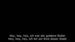 Neue Deutsche Welle: Joachim Witt  - Goldener Reiter (1981) + Lyrics chords