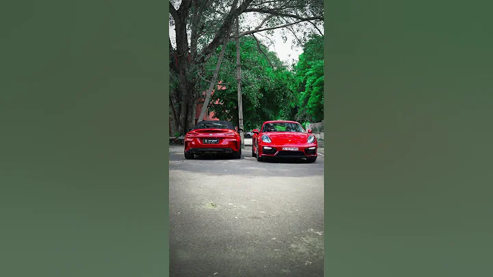 Red Clash of Legends! BMW Z4 M40i vs Porsche 718 Cayman | German Sportscar Showdown #porsche #bmwm
