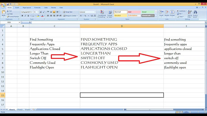 How to Change Small letter to Capital letter in MS Excel (Upper Case/Lower Case)