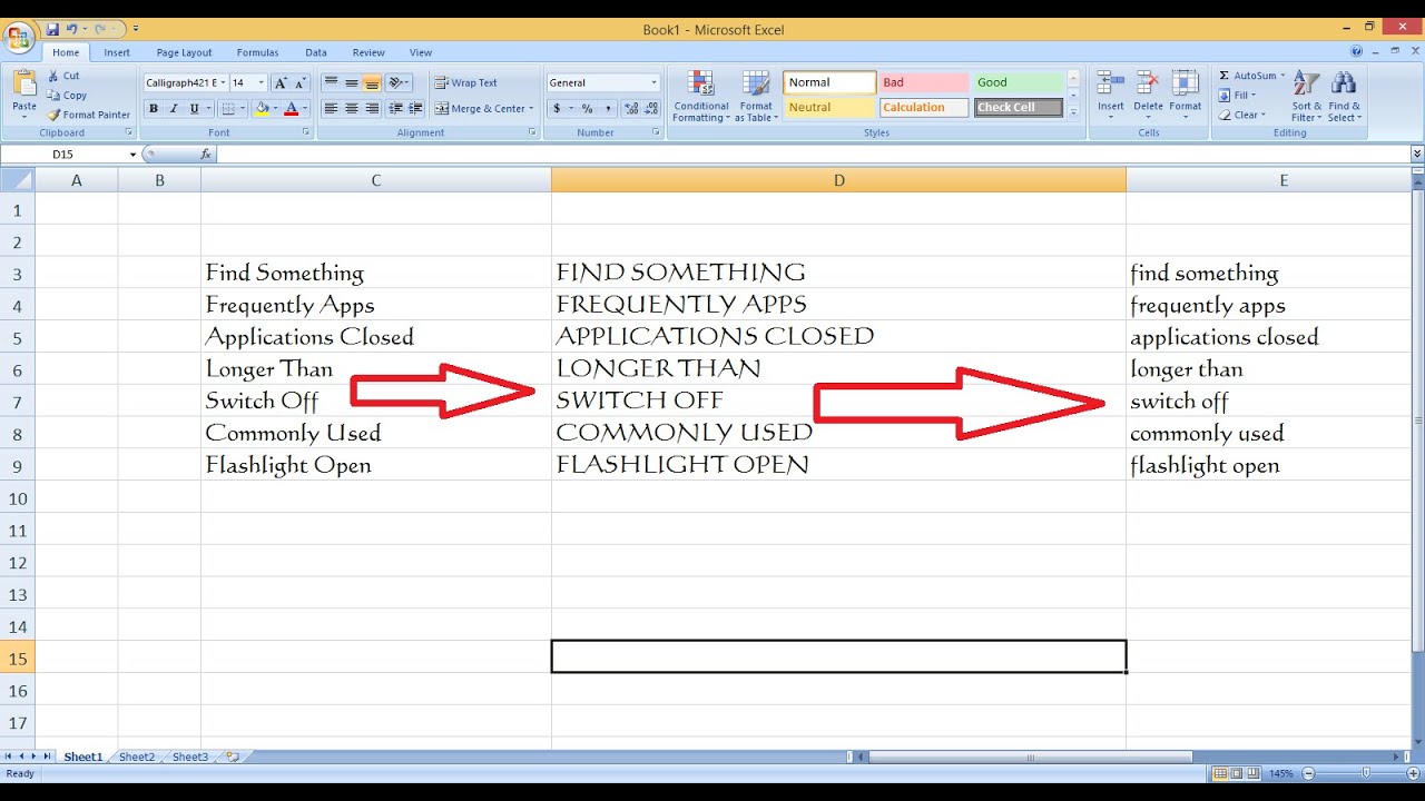 how-to-change-small-letter-to-capital-letter-in-ms-excel-upper-case