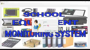 School Equipment Monitoring System with Barcode in VB.NET DEMO