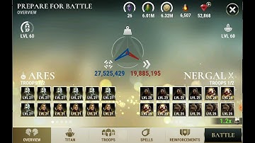 Dawn of Titans: Ares vs Nergal