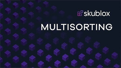 Sort Multiple Orders At Once | Skublox