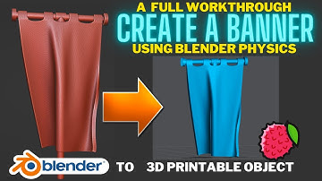 Creating a Banner or Flag using Blender Physics Simulator