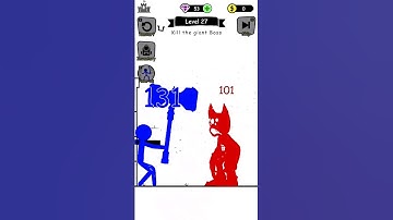 kill the giant Boss 🤑 Stick Hero Tower Defence Gameplay 27 #shorts #stick