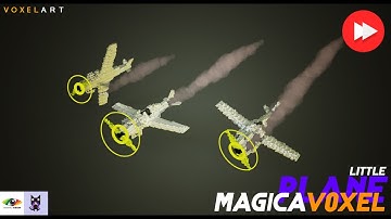 Creating a 3D Isometric Tiny Beautiful Plane Scene (Speed Art)