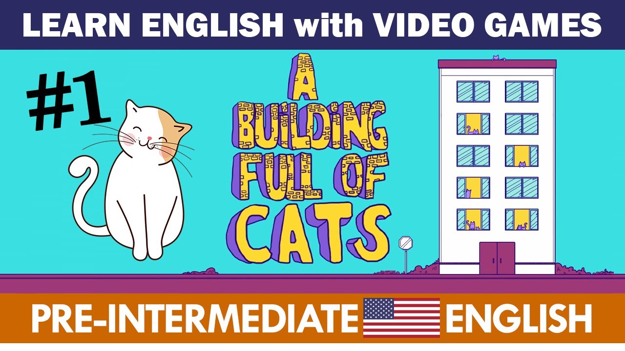 Learn English with A Building Full of Cats #1 | Easy American English ...