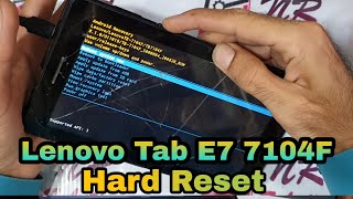 Lenovo Tab E7 7104F Hard Reset