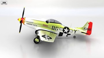 North American P-51 Mustang 3D model by 3DModels.org