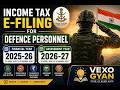 How to file ITR For Defence Personnel FY 2025-26 ITR 2025-26 Kaise bhare new Regime