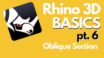 Rhino 3D Basics - Oblique Section Drawing Tutorial