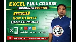 Excel Full Course | Lesson 9: How to Apply Basic Formulas Step-by-Step 🔥 Wealth