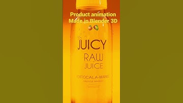 Raw Bottled Juice Blender Product Animation #blender #blender3d #render #animation #3danimation