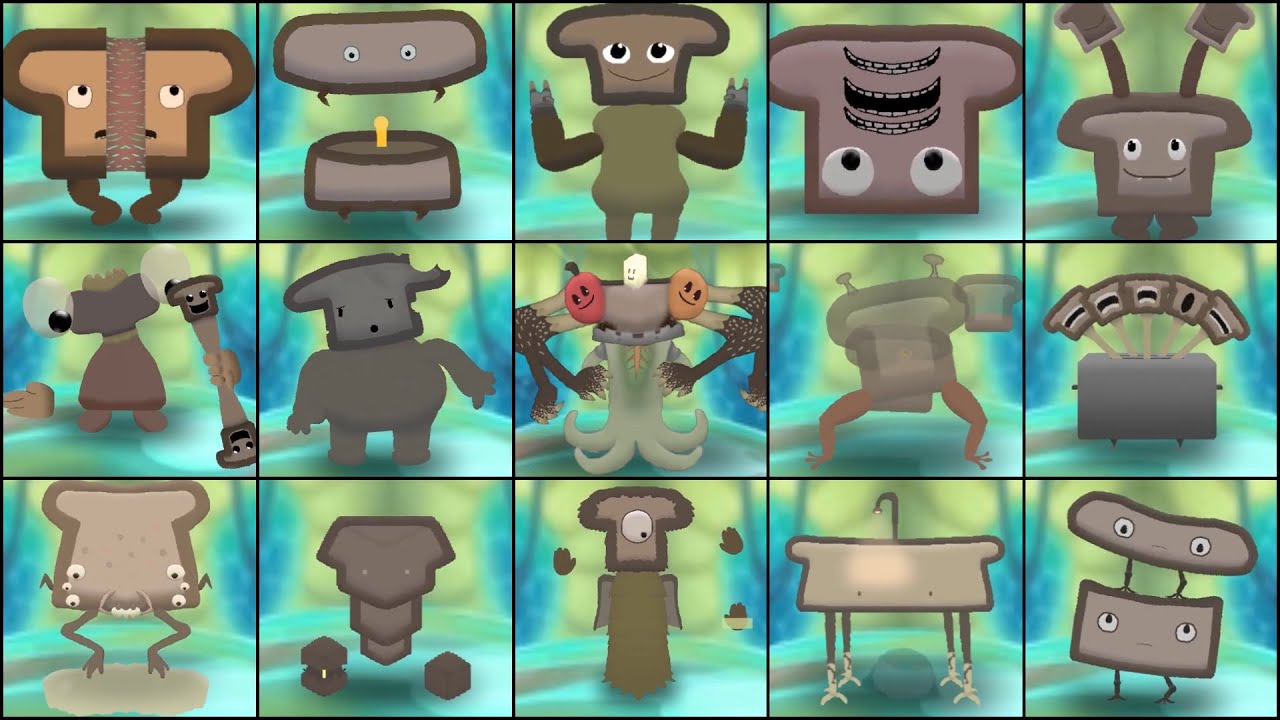 Все моды Toast в Ethereal Workshop | Полная песня | Мои поющие монстры