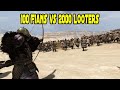 100 fian champions vs 2000 looters  mount  blade 2 bannerlord