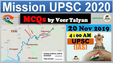 UPSC Prelims 2020 Preparation - 20 November 2019 Daily Current Affairs MCQ for UPSC, IAS, USA