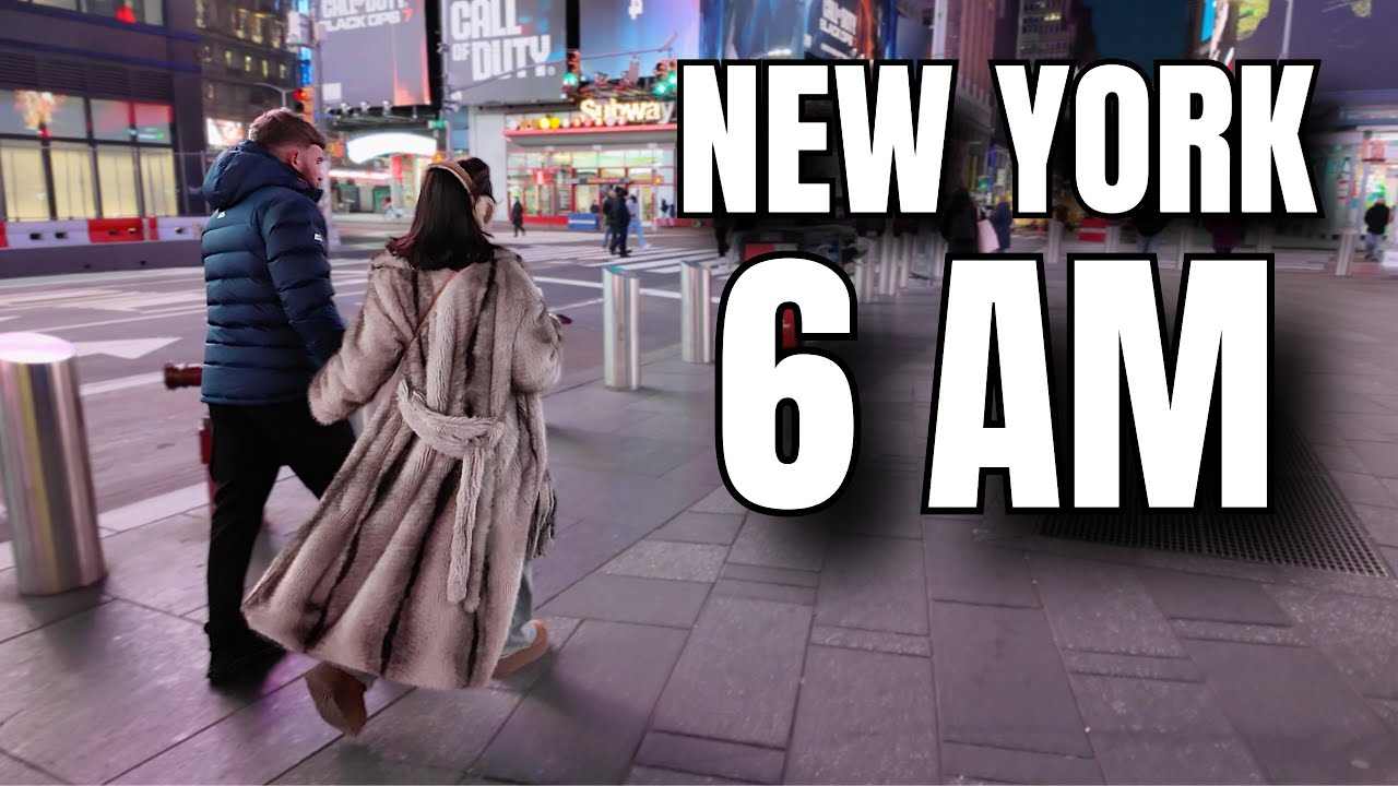 NEW YORK CITY Walking Tour [4K] - This Is NEW YORK CITY At 6 AM