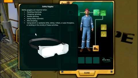 Use of safety equipment-Virtual Oil Platform