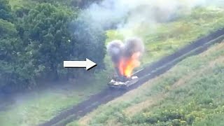 Why does this happen to all Russian tanks? \/ real footage frome Ukraine