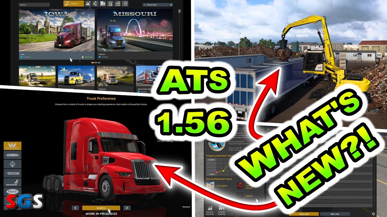 American Truck Simulator: 1.56 Update Release - What's New?! - YouTube