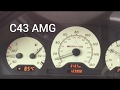 Mercedes-Benz C w202 Acceleration 0-100 km/h speed / C180 - C43 AMG / Gasoline engines