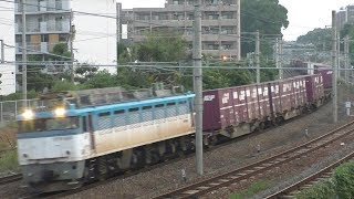 【JR貨物】遅１０７１レ ＥＦ８１-５０３ 残念編成