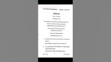 Vbu UG Semester 6 history Honours core 13 previous year question paper 2020-23 #rajanjharupdate