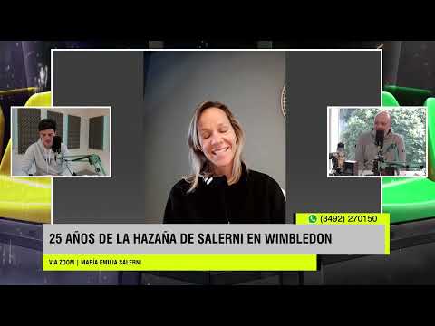 Maria Emilia Salerni, ex tenista a 25 años del título en Wimbledon.