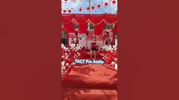 Using dual 10 inch line array speaker for wedding #linearray#tactproaudio#linearraysystem