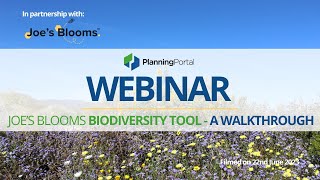 Planning Portal Webinar -  Biodiversity net gain #planningportal